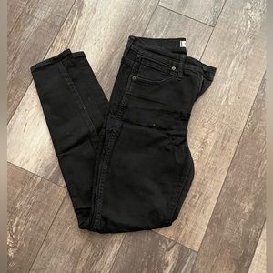 Madewell black jeans high rise